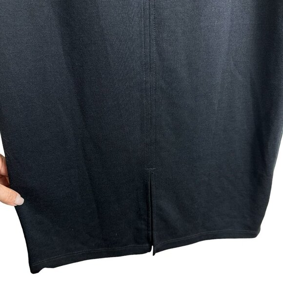 Zara Midi Black Dress Tight Fitting Size Large - Picture 11 of 16